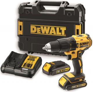 DCD778S2T DeWALT Aku bezuhlíková příklepová vrtačka 18V, 2x 1,5Ah, TSTAK  (Dtest značka kvality 2/2024)