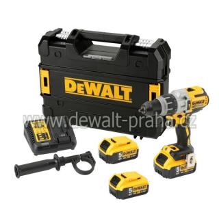 DCD996P3 DeWALT Aku bezuhlíková vrtačka s příklepem XRP 3x 18V 5,0 Ah Li-Ion