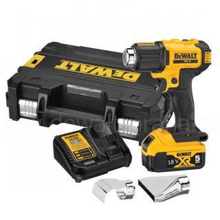 DCE530P1 DeWALT Aku horkovzdušná pistole 18V XR, 1x 5,0Ah