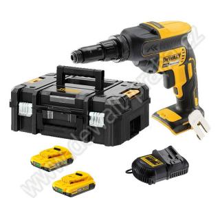 DCF622D2 DeWALT Aku bezuhlíkový šroubovákna TEX šrouby Li-Ion 2,0Ah, v kufru TSTAK
