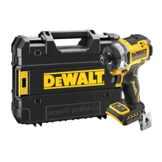 DCF860NT DeWALT Kompaktní bezuhlíkový rázový utahovák XR 18V, 1/4 , 282Nm, TSTAK, samostatný stroj