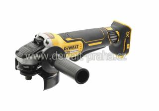 DCG406N DeWALT Aku bezuhlíková úhlová bruska 125 mm, 18V, samostatný stroj , páčkový spínač