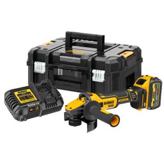DCG409T1 DeWALT aku úhlová bruska 125 mm, XR ADVANTAGE 18V / 54V, 1x6,0Ah v kufru TSTAK