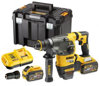 DCH334X2 DeWALT Kombinované kladivo s výměnným sklíčídlem 2x 9,0 Ah FLEXVOLT 54V