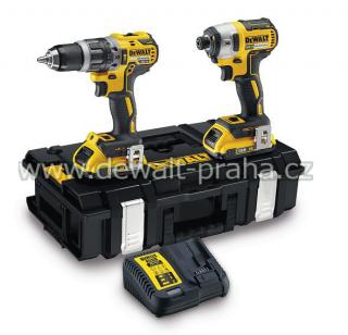 DCK266D2 DeWALT kombo sada 2 aku nářadí 18V XR Li-Ion s kufrem Tough System