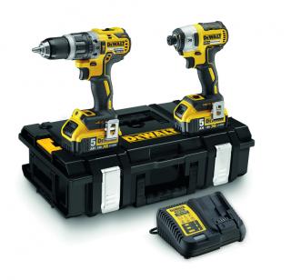 DCK266P2 DeWALT kombo sada 2 aku nářadí 18V XR Li-Ion s kufrem Tough System