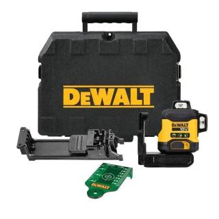 DCLE34031N DeWALT Aku křížový laser zelený 3x 360° 18V, v kufru, samostatný stroj