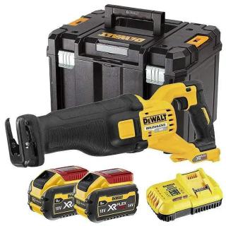 DCS389X2 DeWALT Aku mečová pila, bezuhlíková, 54V XR FLEXVOLT 2x 9.0Ah, v kufru TSTAK