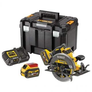 DCS578T2 DeWALT Aku kotoučová pila 190 mm, bezuhlíková, 54V XR FLEXVOLT 2x 6.0Ah, v kufru TSTAK (náhrada za model pily DCS575)