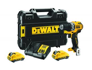 DeWALT DCD701D2 bezuhlíková aku vrtačka 12V 2,0Ah