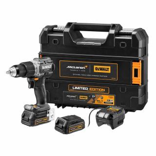DeWalt DCD85ME2GT Bezuhlíková aku příklepová vrtačka 18V 2x1,7Ah McLaren Design  limitovaná edice