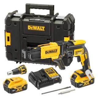 DeWALT DCF620P2K Bezuhlíkový aku šroubovák na sádrokarton XR 18 V Li-Ion 2x 5,0Ah