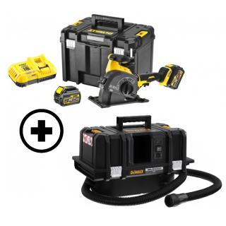 DeWALT Sada Aku drážkovací fréza DCG200T2 + Vysavač DCV586 FLEXVOLT 54V