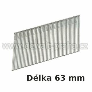 DNBA1663GZ DeWALT Hřebíky pozinkované 63 mm pro DCN660 2500ks