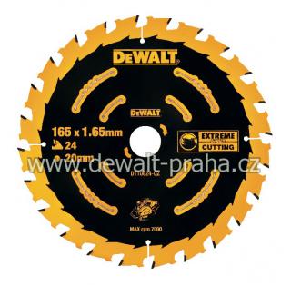 DT10624 DeWALT Pilový kotouč 165 x 20 mm, 24 zubů