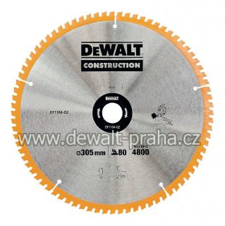 DT1184 DeWALT Pilový kotouč 305x30mm, 80 zubů