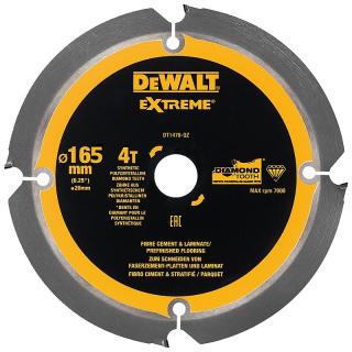 DT1471 DeWALT Pilový kotouč pro cementovláknité a laminátové desky, 165x20mm