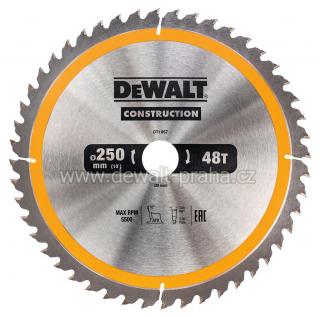 DT1957 DeWALT Pilový kotouč 250 x 30 mm na univerzální řez, 48 zubů