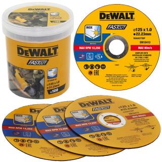 DT20540 DeWALT Řezný kotouč na nerez 125 x 1,0 mm,  100 ks