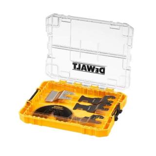 DT20761 DeWALT Smíšená sada pilových listů 5 ks,pro univerzální nářadí, pro řezání dřeva/ s hřebíky, sádrokartonu, a PVC, v TOUGH CASE