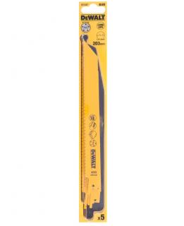 DT2406 DeWALT Pilový plátek 203 mm, na plast, dřevo s hřebíky, kov 5 ks