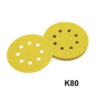 DT3113 DeWALT Brusný kotouč K80 na suchý zip 125 mm, 25 ks
