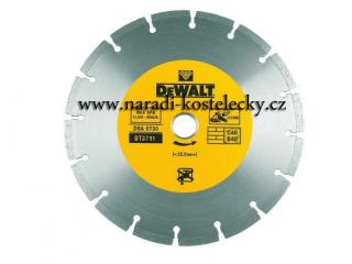 DT3711 Diamantový kotouč segmentový 125 x 22,2 mm / suché řezání DeWALT