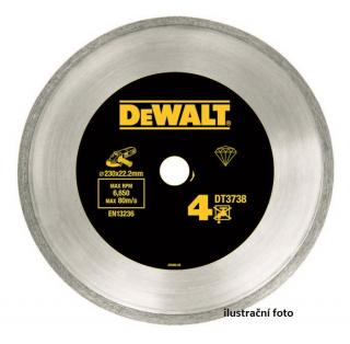 DT3736 DeWALT Diamantový kotouč celoobvodový 125 x 22,2 mm / suché řezání