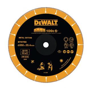 DT3752 DeWALT Diamantový kotouč 355×25,4 mm, na kov, dlažby, profilů (pro rozbrušovačky D28710 a D28715)