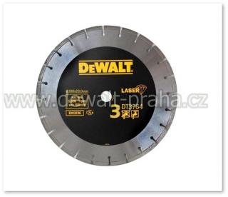DT3764 DeWALT Diamantový kotouč na tvrdé materiály, žulu, beton 300 x 20 mm (Laser 3)