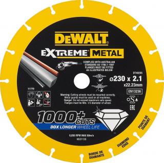 DT40255 DeWALT Diamantový kotouč EXTREME METAL 230 mm na řezání kovu