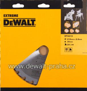 DT4310 DeWALT Pilový kotouč 216 x 30 mm, 24 zubů