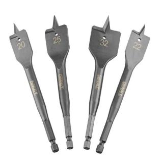 DT4797 DeWALT Sada plochých vrtáků do dřeva 4ks, 20-32mm EXTREME Impact HEX