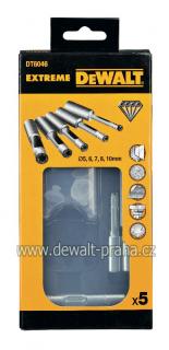 DT6046 DeWALT Sada diamantových vrtáků do dlaždic 5,6,7,8,10 mm