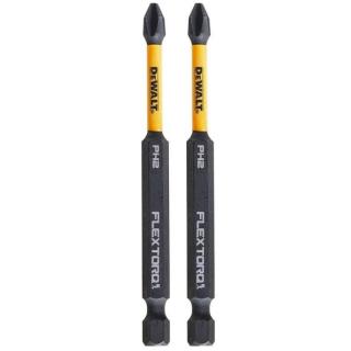 DT70567T DeWALT Prodloužený torzní šroubovací bit PH2 89 mm, 2 ks, FLEXTORQ, EXTREME (FLEXTORQ 3.0 IMPACT READY ZONE)