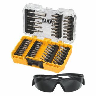 DT70703 47 dílná sada bitů a nástavců a pracovní brýle DeWALT
