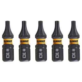 DT7379T DeWALT Sada torzních šroubovacích bitů 5 ks Torx T10 FLEXTORQ, EXTREME (FLEXTORQ 3.0 IMPACT TORSION READY ZONE)