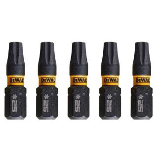 DT7382T DeWALT Sada torzních šroubovacích bitů 5 ks Torx T25 FLEXTORQ, EXTREME (FLEXTORQ 3.0 IMPACT TORSION READY ZONE)