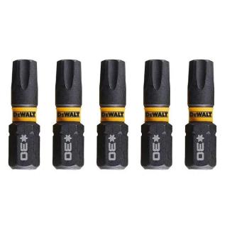 DT7384T DeWALT Sada torzních šroubovacích bitů 5 ks Torx T30 FLEXTORQ, EXTREME ( FLEXTORQ 3.0 IMPACT TORSION READY ZONE)