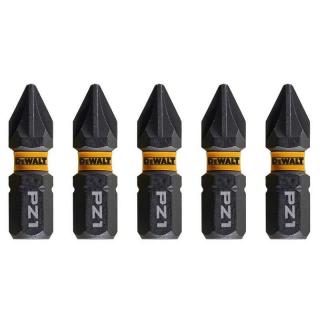 DT7386T DeWALT Sada torzních šroubovacích bitů 5 ks Pozidrive PZ1 25mm FLEXTORQ, EXTREME  (FLEXTORQ 3.0 IMPACT TORSION READY ZONE)