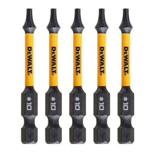 DT7393T DeWALT Sada torzních šroubovacích bitů 5 ks Torx T10 57mm FLEXTORQ, EXTREME (FLEXTORQ 3.0 IMPACT TORSION READY ZONE)