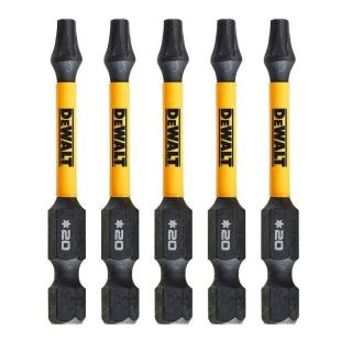 DT7395T DeWALT Sada torzních šroubovacích bitů 5 ks Torx T20 57mm FLEXTORQ, EXTREME