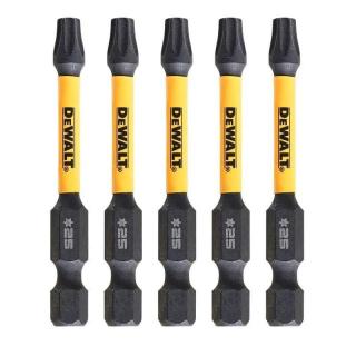 DT7396T DeWALT Sada torzních šroubovacích bitů 5 ks Torx T25 57mm FLEXTORQ, EXTREME (FLEXTORQ 3.0 IMPACT TORSION READY ZONE)