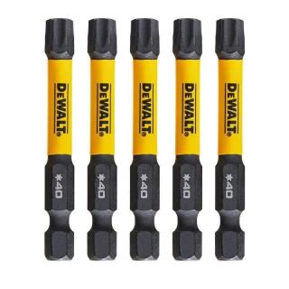 DT7399T DeWALT Sada torzních šroubovacích bitů 5 ks Torx T40 57mm FLEXTORQ, EXTREME (FLEXTORQ 3.0 IMPACT TORSION READY ZONE)