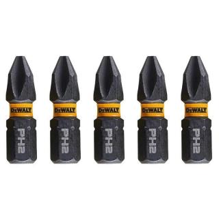 DT7994T DeWALT Sada torzních šroubovacích bitů 5 ks Phillips Ph2 25mm FLEXTORQ, EXTREME (FLEXTORQ 3.0 IMPACT TORSION READY ZONE)