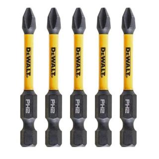 DT7998T DeWALT Sada torzních šroubovacích bitů 5 ks PH2 57 mm FLEXTORQ, EXTREME (FLEXTORQ 3.0 IMPACT TORSION READY ZONE)