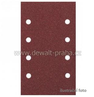 DT8590 DeWALT brusný papír 8 rovnoběžných otvorů,230 × 93 mm, P 60, 10 ks