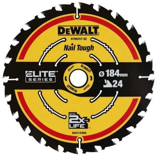 DT90257 DeWALT ELITE Pilový kotouč 184 mm x 20 mm, 24 zubů