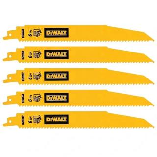 DT90381 DeWALT Pilový plátek demoliční 228mm, pro rychlý řez na dřevo s hřebíky, 5 ks pro mečové pily