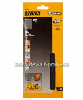 DTM8621 DeWALT Brusná síťovina, 93 x 190 mm, P 80, 5 ks